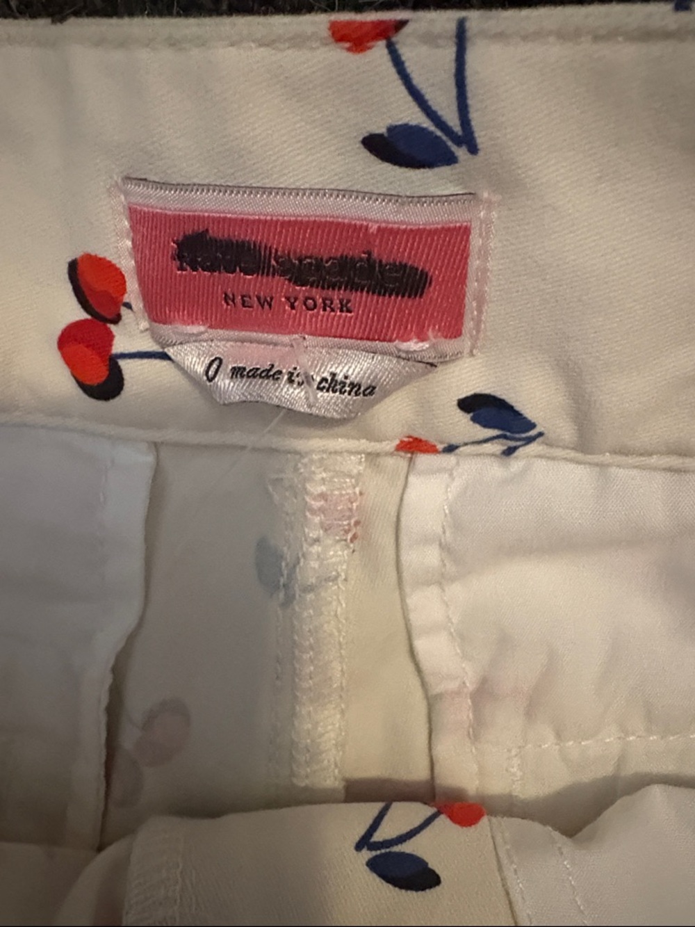 Kate spade Women’s Cream Cherry Print Shorts - Picture 4 of 7